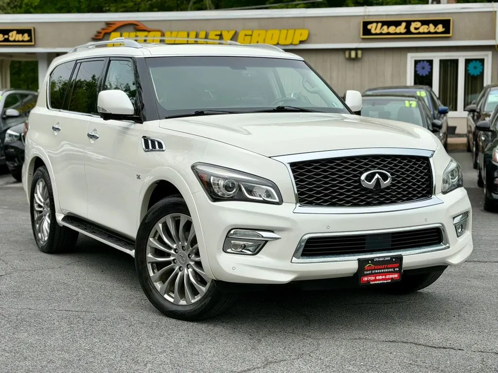 White 2016 INFINITI QX80 Sport Utility 4D for sale in East Stroudsburg, PA