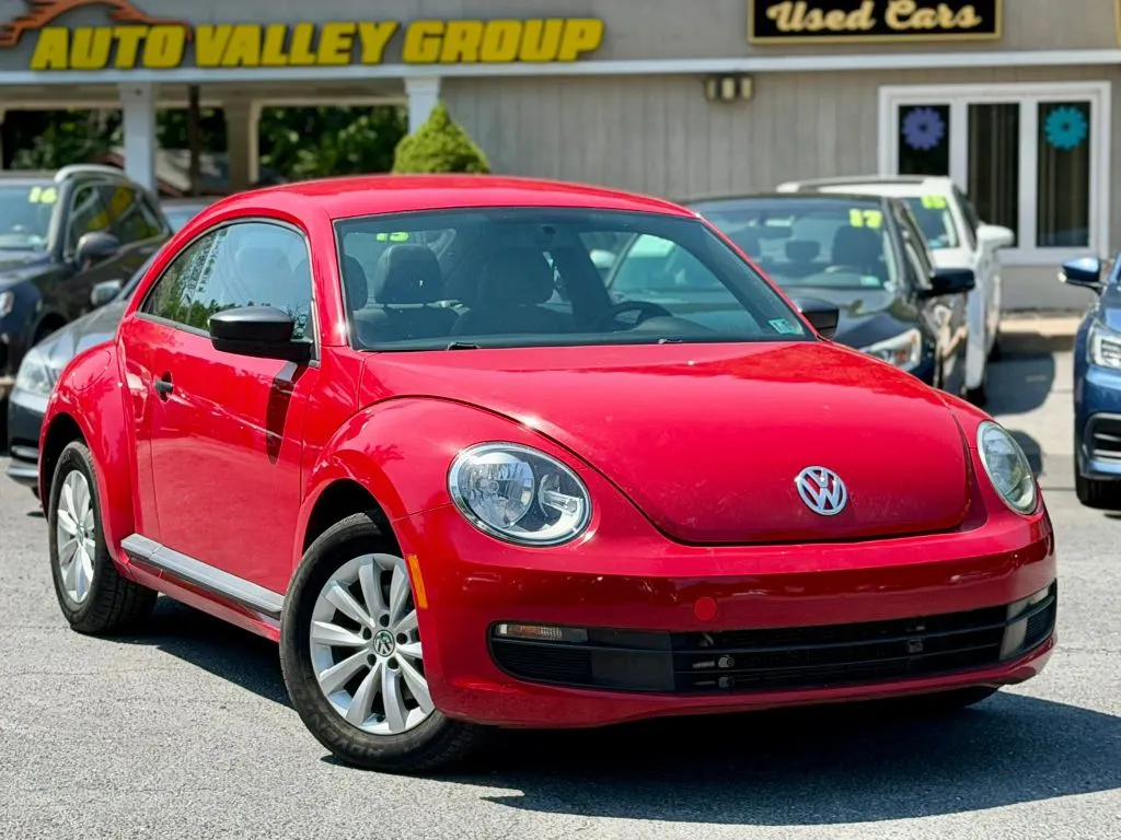 Red 2016 Volkswagen Beetle 1.8T Fleet Edition Hatchback 2D for sale in East Stroudsburg, PA