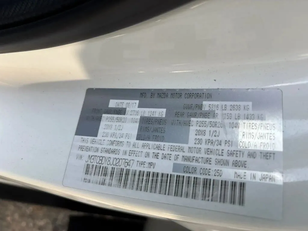 Used 2018 MAZDA CX-9 Grand Touring Sport Utility 4D for sale in