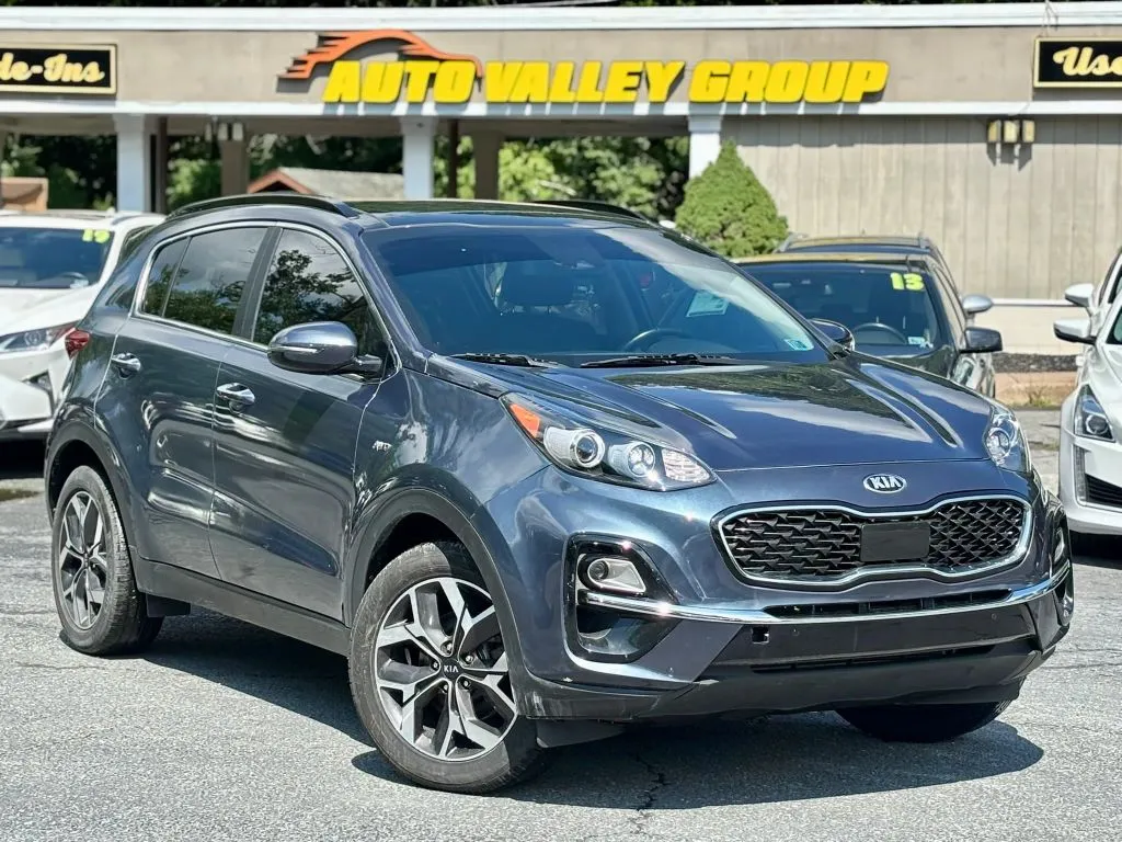 Blue 2022 Kia Sportage EX Sport Utility 4D for sale in East Stroudsburg, PA