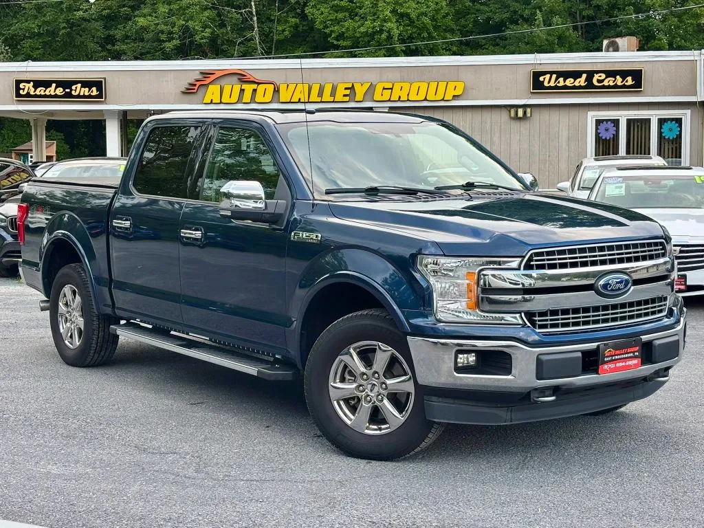 Blue 2018 Ford F-150 SuperCrew Cab Lariat Pickup 4D 5 1/2 ft for sale in East Stroudsburg, PA