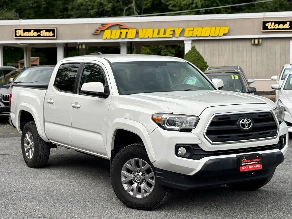 White 2016 Toyota Tacoma Double Cab SR5 Pickup 4D 5 ft for sale in East Stroudsburg, PA