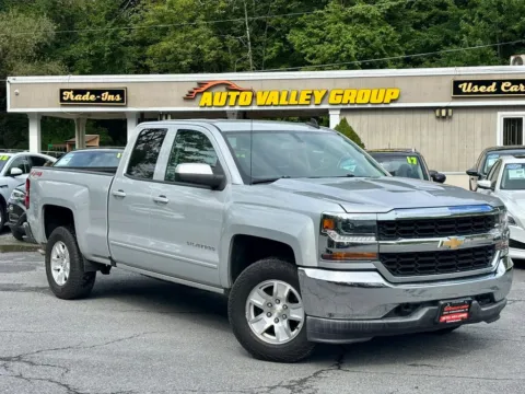 Silver 2018 Chevrolet Silverado 1500 Double Cab LT Pickup 4D 6 1/2 ft for sale in East Stroudsburg, PA