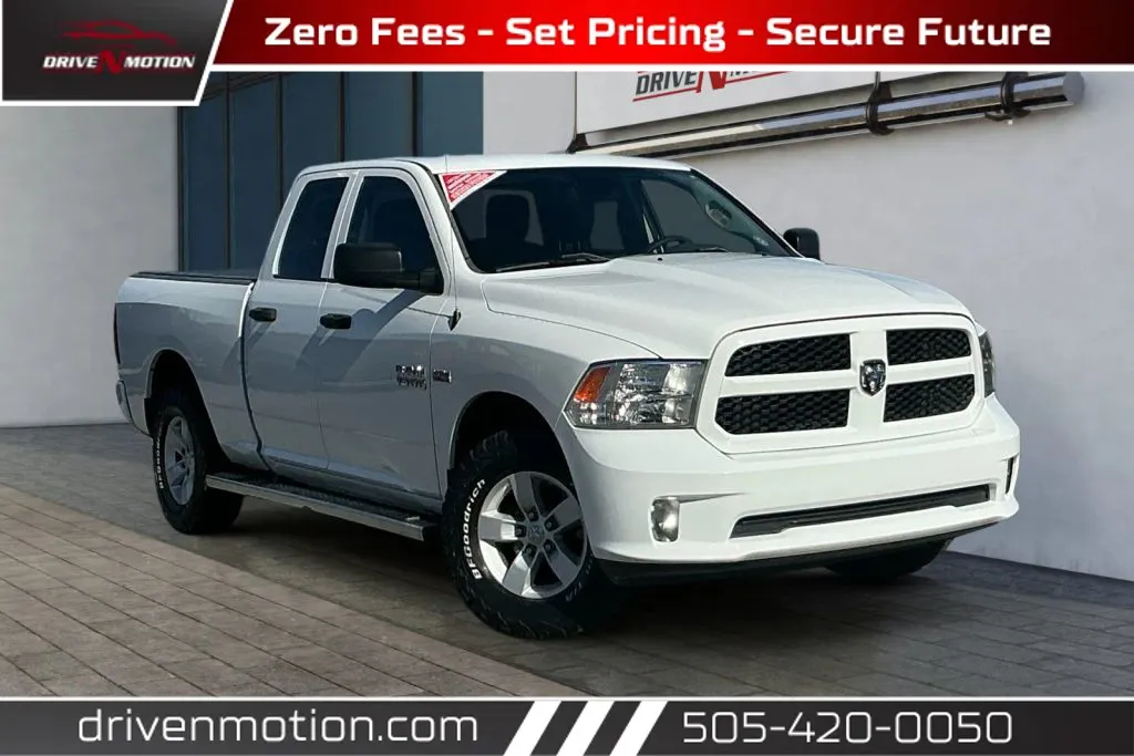 White 2016 Ram 1500 Quad Cab Express Pickup 4D 6 1/3 ft for sale in Rio Rancho, NM