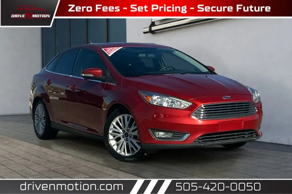 Red 2018 Ford Focus Titanium Sedan 4D for sale in Rio Rancho, NM
