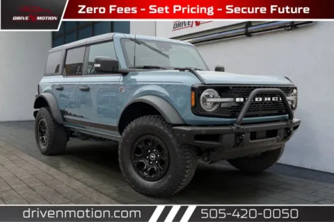 Blue 2022 Ford Bronco Wildtrak Sport Utility 4D for sale in Rio Rancho, NM