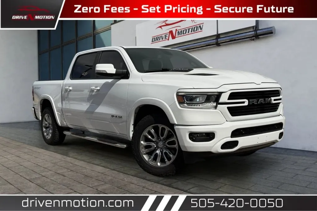 White 2020 Ram 1500 Crew Cab Laramie Pickup 4D 5 1/2 ft for sale in Rio Rancho, NM