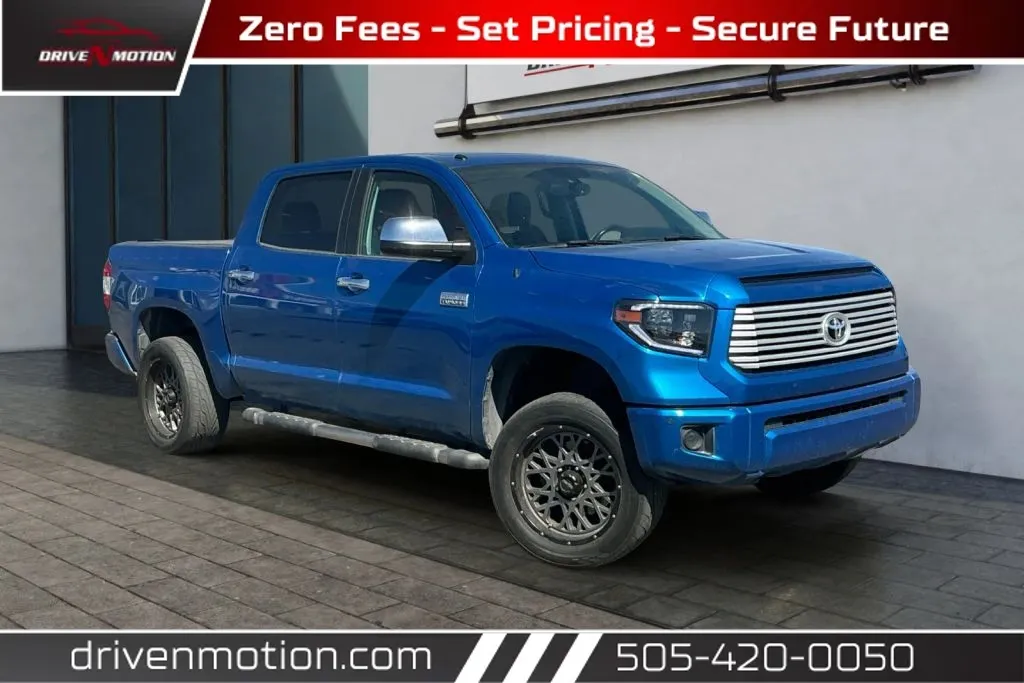Blue 2016 Toyota Tundra CrewMax Platinum Pickup 4D 5 1/2 ft for sale in Rio Rancho, NM
