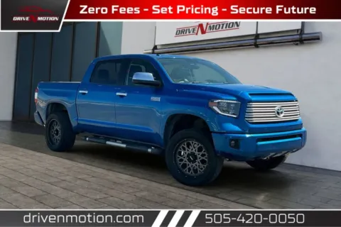 Blue 2016 Toyota Tundra CrewMax Platinum Pickup 4D 5 1/2 ft for sale in Rio Rancho, NM
