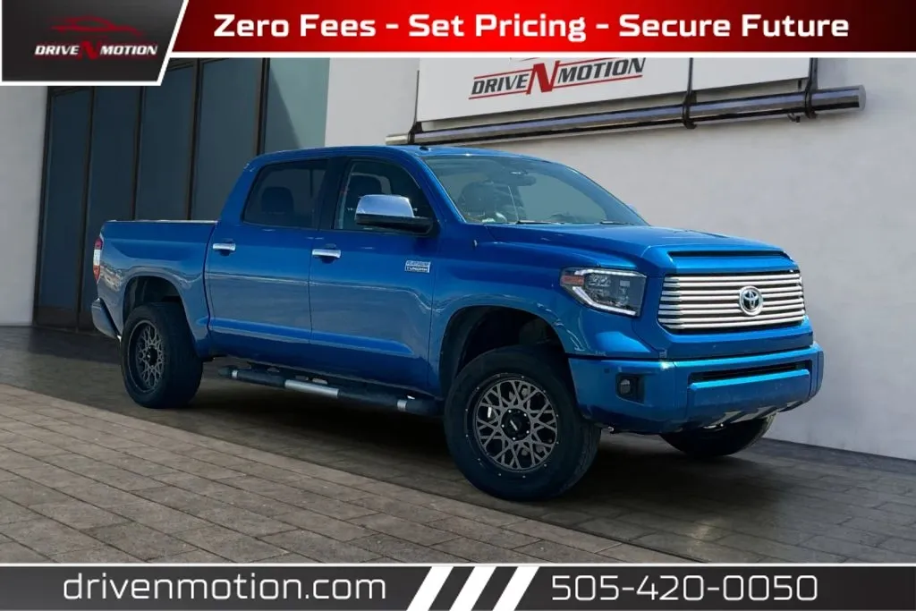 Blue 2016 Toyota Tundra CrewMax Platinum Pickup 4D 5 1/2 ft for sale in Rio Rancho, NM