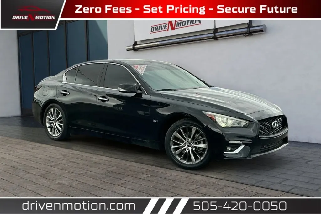 Black 2020 INFINITI Q50 3.0t LUXE Sedan 4D for sale in Rio Rancho, NM