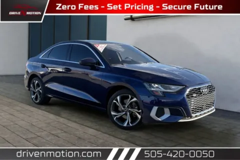 Blue 2022 Audi A3 Premium Sedan 4D for sale in Rio Rancho, NM