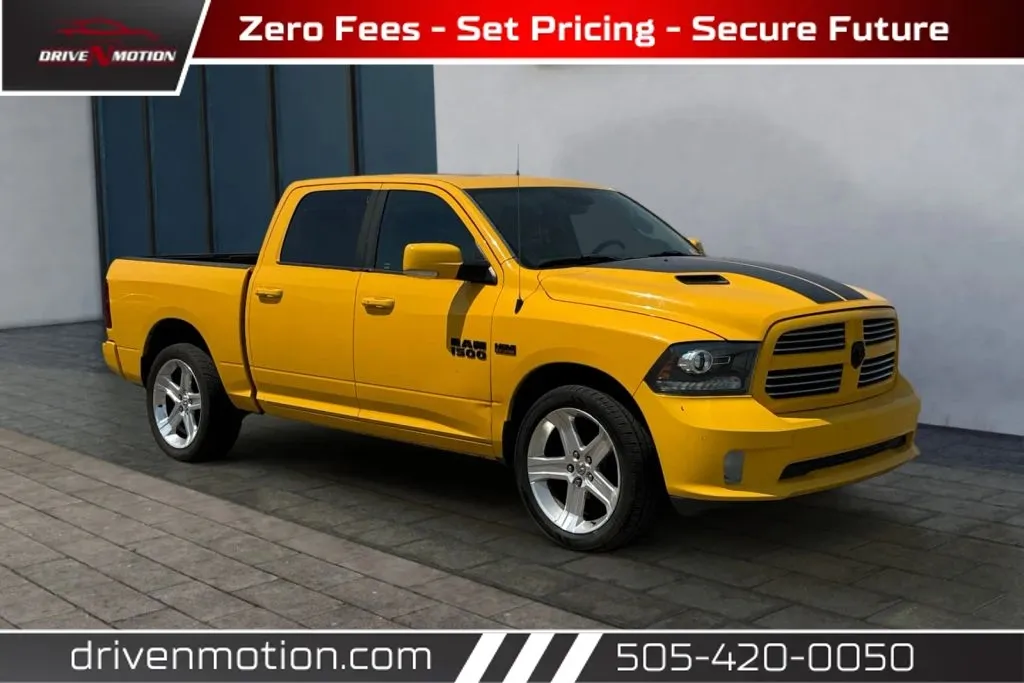 Yellow 2016 Ram 1500 Crew Cab Sport Pickup 4D 5 1/2 ft for sale in Rio Rancho, NM