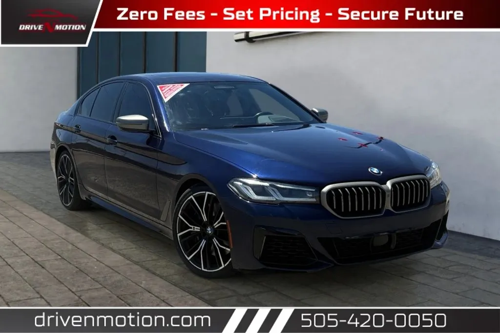 Blue 2021 BMW 5 Series M550i xDrive Sedan 4D for sale in Rio Rancho, NM