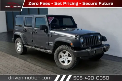 Gray 2018 Jeep Wrangler Unlimited Sport S (JK) Sport Utility 4D for sale in Rio Rancho, NM