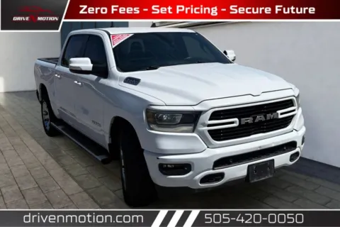 White 2019 Ram 1500 Crew Cab Big Horn Pickup 4D 5 1/2 ft for sale in Rio Rancho, NM