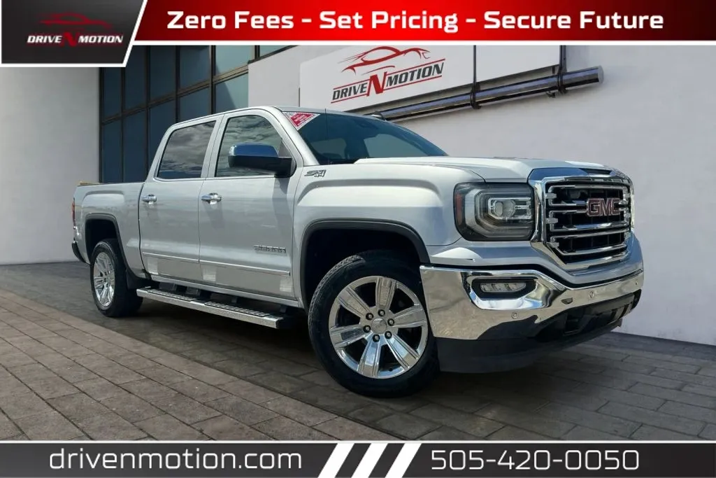 Silver 2017 GMC Sierra 1500 Crew Cab SLT Pickup 4D 5 3/4 ft for sale in Rio Rancho, NM