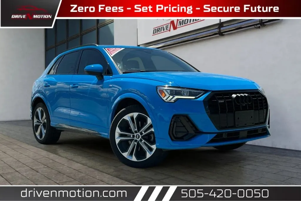 Blue 2022 Audi Q3 45 TFSI S line Premium Plus Sport Utility 4D for sale in Rio Rancho, NM