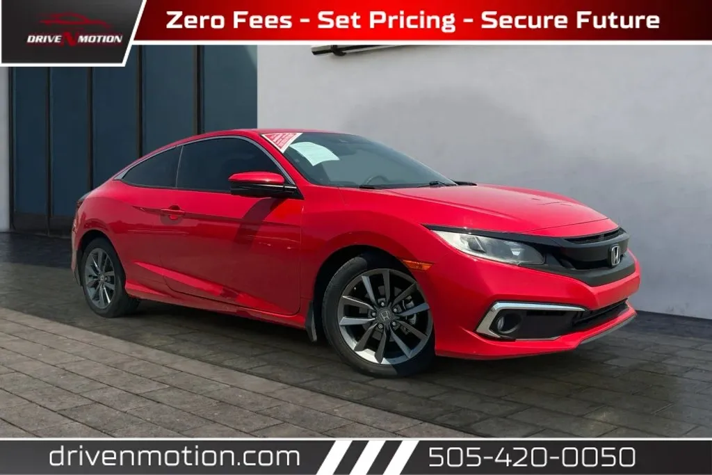 Red 2019 Honda Civic EX Coupe 2D for sale in Rio Rancho, NM