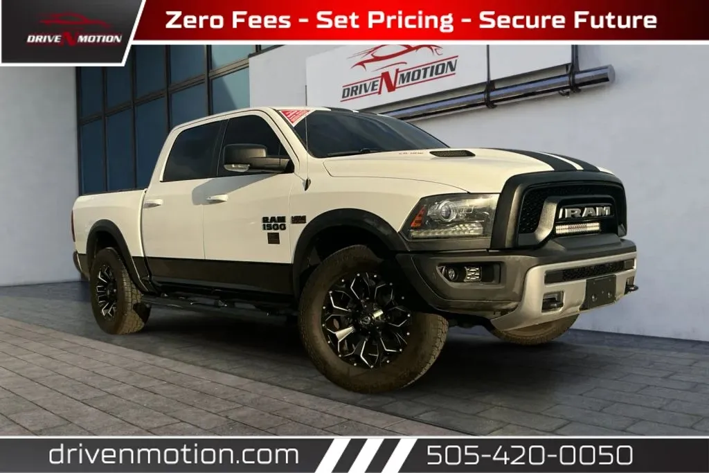 White 2017 Ram 1500 Crew Cab Rebel Pickup 4D 5 1/2 ft for sale in Rio Rancho, NM