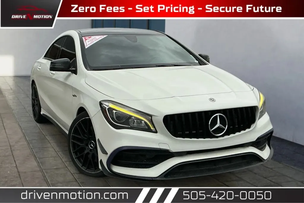 White 2018 Mercedes-Benz AMG CLA CLA 45 4MATIC Coupe 4D for sale in Rio Rancho, NM