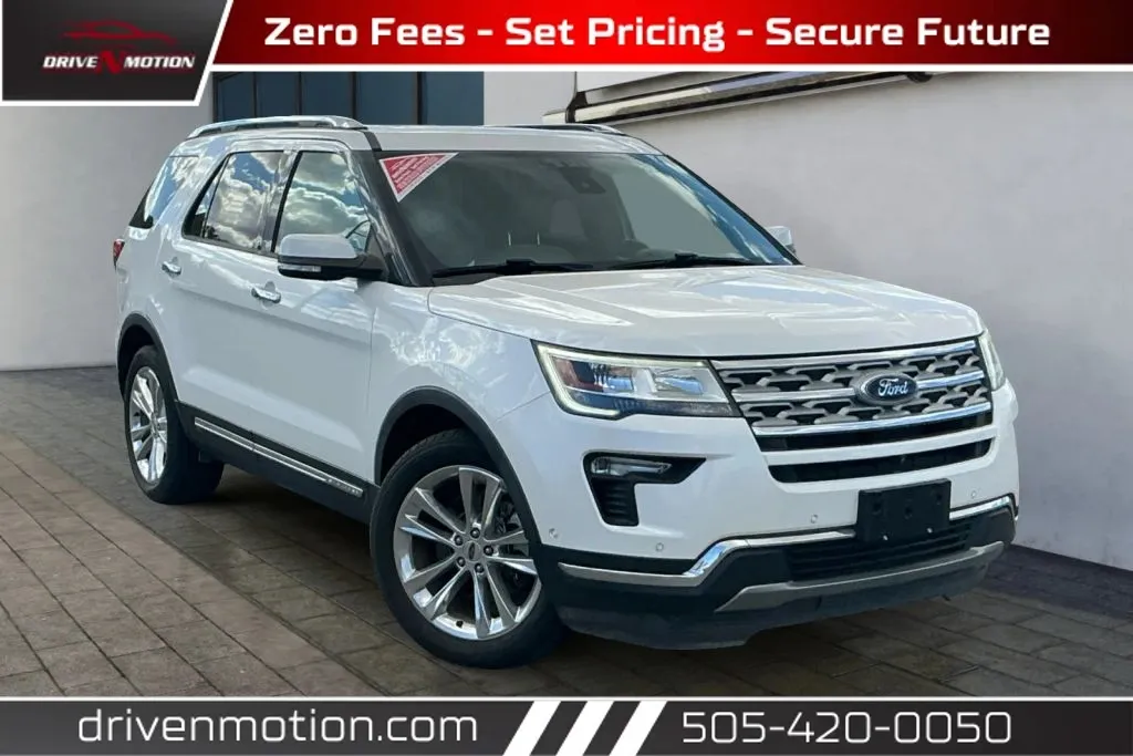 White 2018 Ford Explorer Limited Sport Utility 4D for sale in Rio Rancho, NM