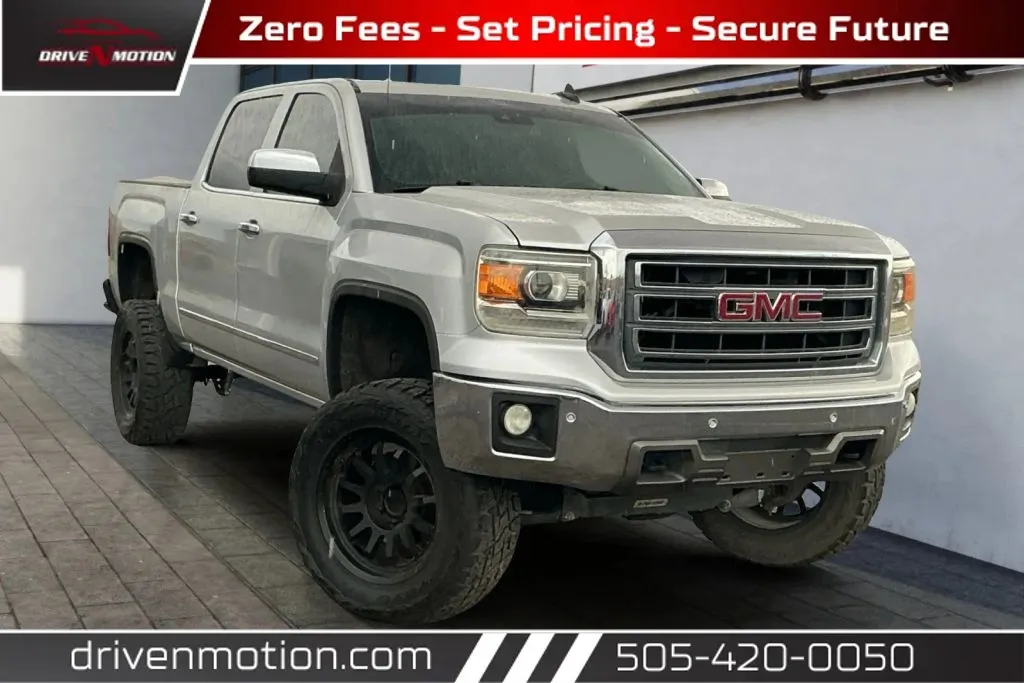 Silver 2015 GMC Sierra 1500 Crew Cab SLT Pickup 4D 5 3/4 ft for sale in Rio Rancho, NM
