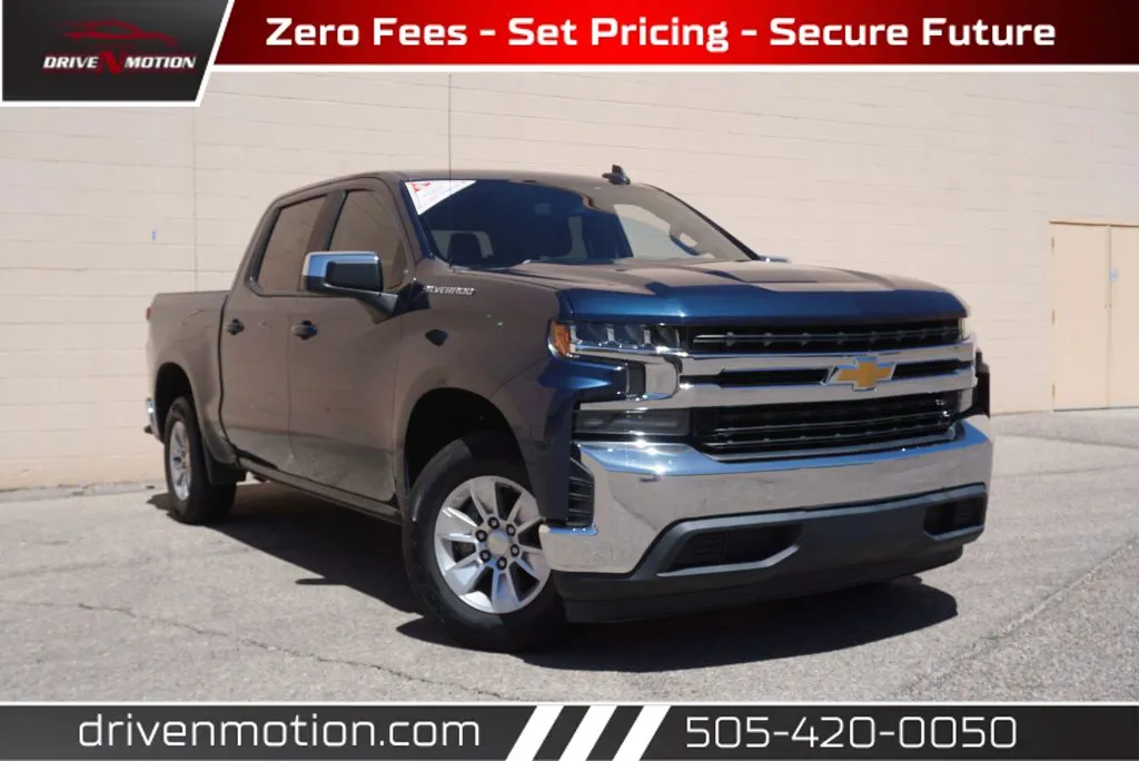 Blue 2020 Chevrolet Silverado 1500 Crew Cab LT Pickup 4D 5 3/4 ft for sale in Rio Rancho, NM
