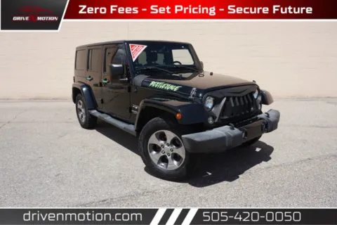 Black 2016 Jeep Wrangler Unlimited Sahara Sport Utility 4D for sale in Rio Rancho, NM