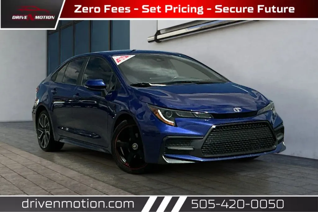 Blue 2021 Toyota Corolla SE Sedan 4D for sale in Rio Rancho, NM