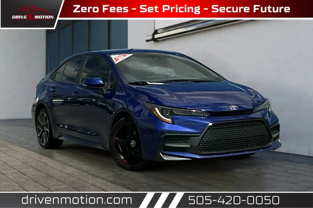 Blue 2021 Toyota Corolla SE Sedan 4D for sale in Rio Rancho, NM