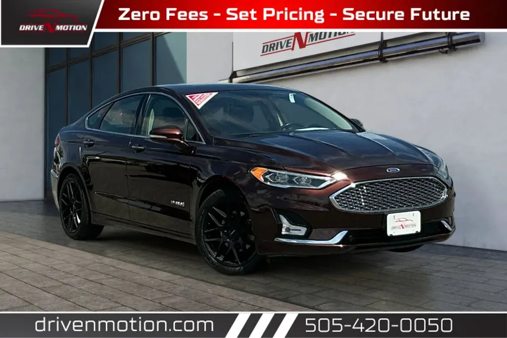 Red 2019 Ford Fusion Titanium Hybrid Sedan 4D for sale in Rio Rancho, NM