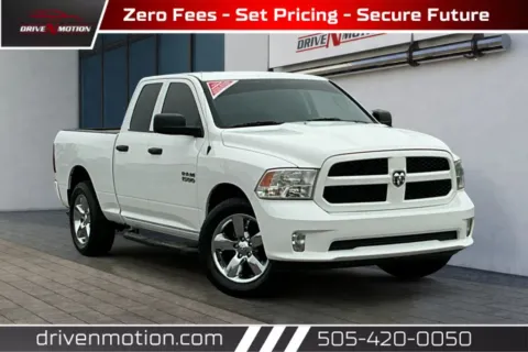 White 2018 Ram 1500 Quad Cab Express Pickup 4D 6 1/3 ft for sale in Rio Rancho, NM