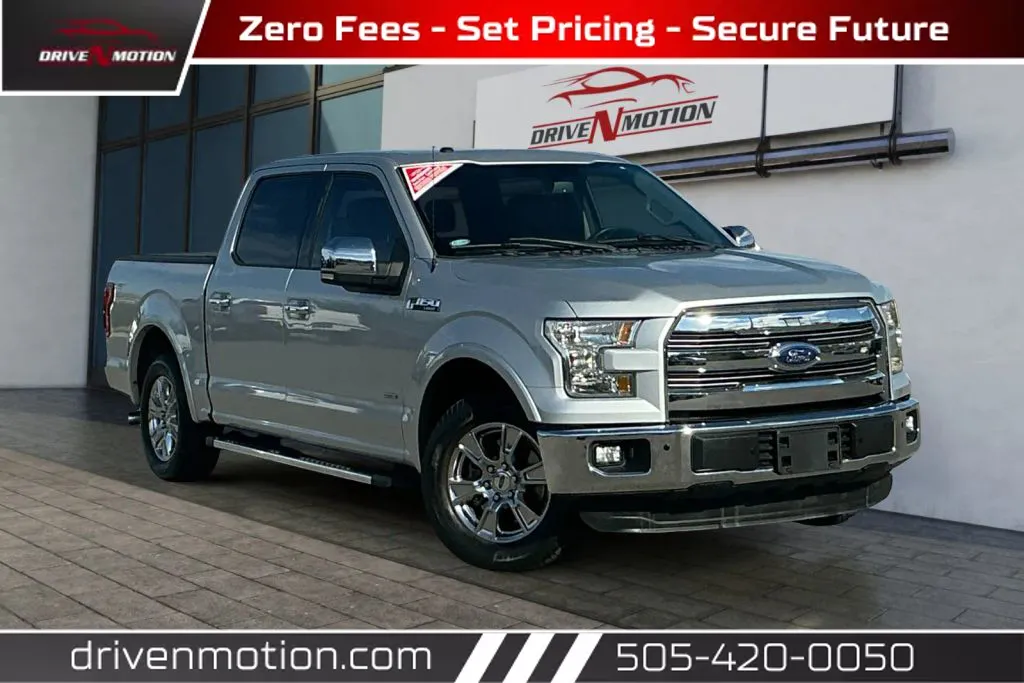 Silver 2016 Ford F-150 SuperCrew Cab Lariat Pickup 4D 5 1/2 ft for sale in Rio Rancho, NM