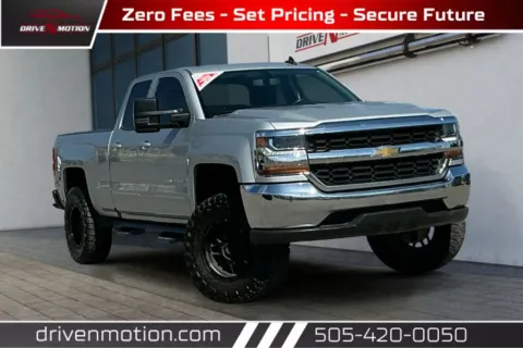 Silver 2018 Chevrolet Silverado 1500 Double Cab LT Pickup 4D 6 1/2 ft for sale in Rio Rancho, NM