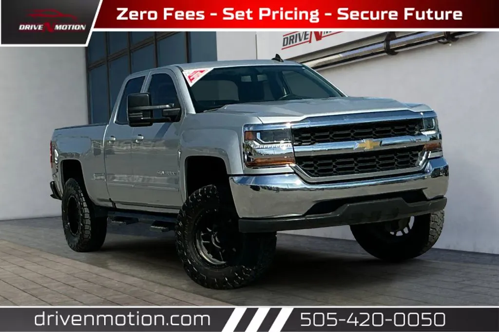 Silver 2018 Chevrolet Silverado 1500 Double Cab LT Pickup 4D 6 1/2 ft for sale in Rio Rancho, NM