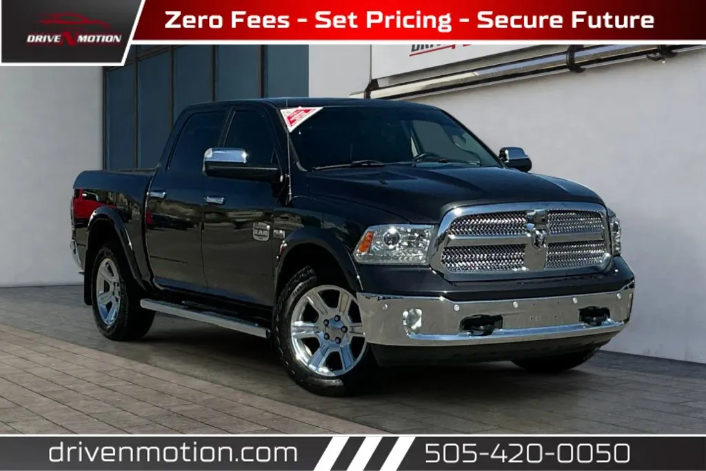 Black 2016 Ram 1500 Crew Cab Laramie Longhorn Pickup 4D 5 1/2 ft for sale in Rio Rancho, NM