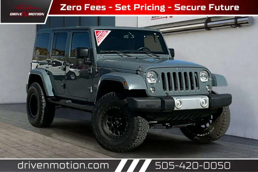 Gray 2015 Jeep Wrangler Unlimited Sahara Sport Utility 4D for sale in Rio Rancho, NM