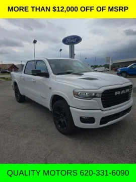 White 2026 Ram 1500 Laramie for sale in Independence, KS