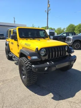 Yellow 2021 Jeep Wrangler Unlimited Willys for sale in Independence, KS