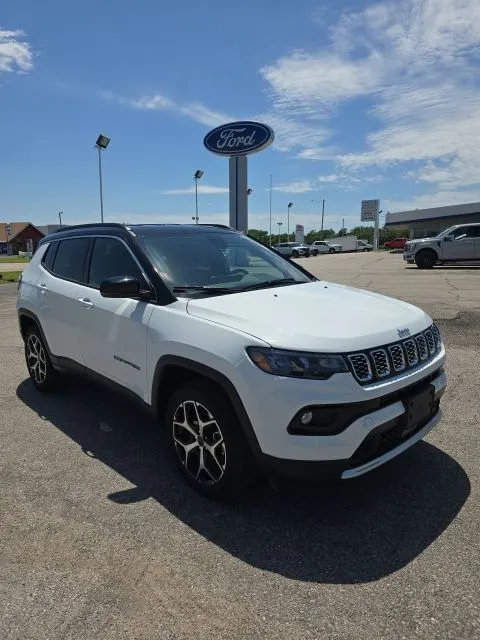 White 2026 Jeep Compass Limited for sale in Independence, KS