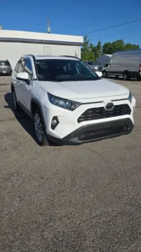 White 2020 Toyota RAV4 XLE Premium for sale in Independence, KS