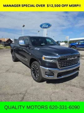 Blue 2026 Ram 1500 Limited for sale in Independence, KS