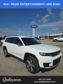 White 2021 Jeep Grand Cherokee L Limited for sale in Independence, KS