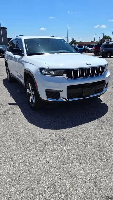 White 2021 Jeep Grand Cherokee L Limited for sale in Independence, KS