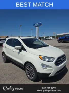 White 2020 Ford EcoSport Titanium for sale in Independence, KS