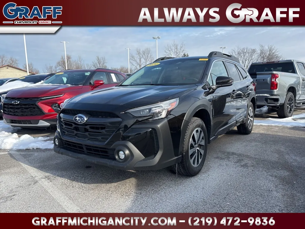 Black 2024 Subaru Outback Premium for sale in Michigan City, IN