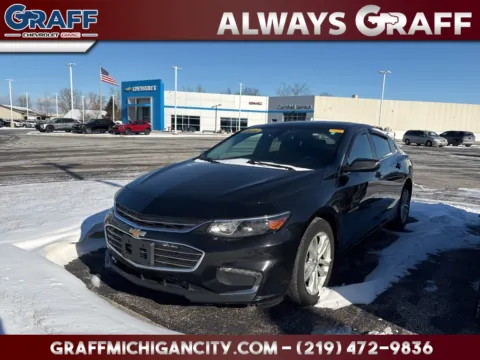 Black 2018 Chevrolet Malibu LT for sale in Michigan City, IN