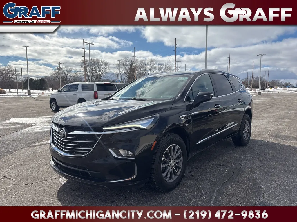 Black 2022 Buick Enclave Premium Group for sale in Michigan City, IN