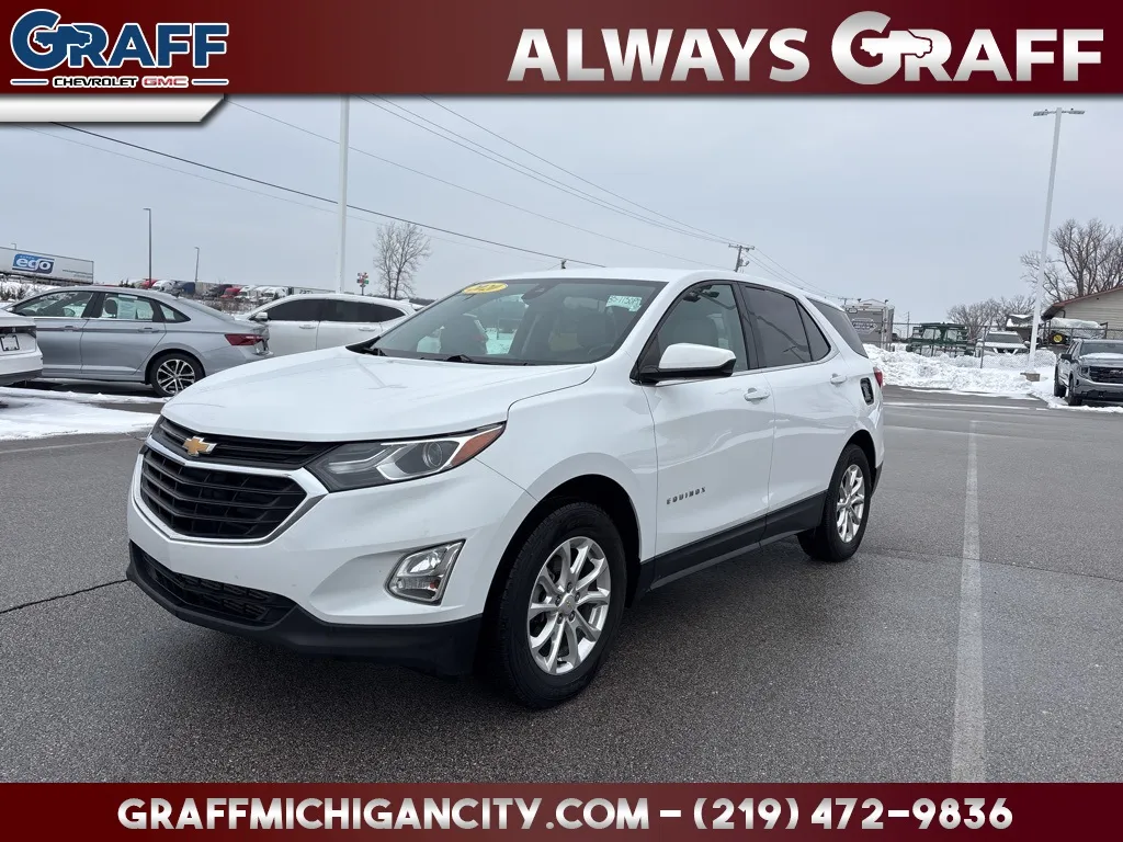 White 2020 Chevrolet Equinox LT for sale in Michigan City, IN